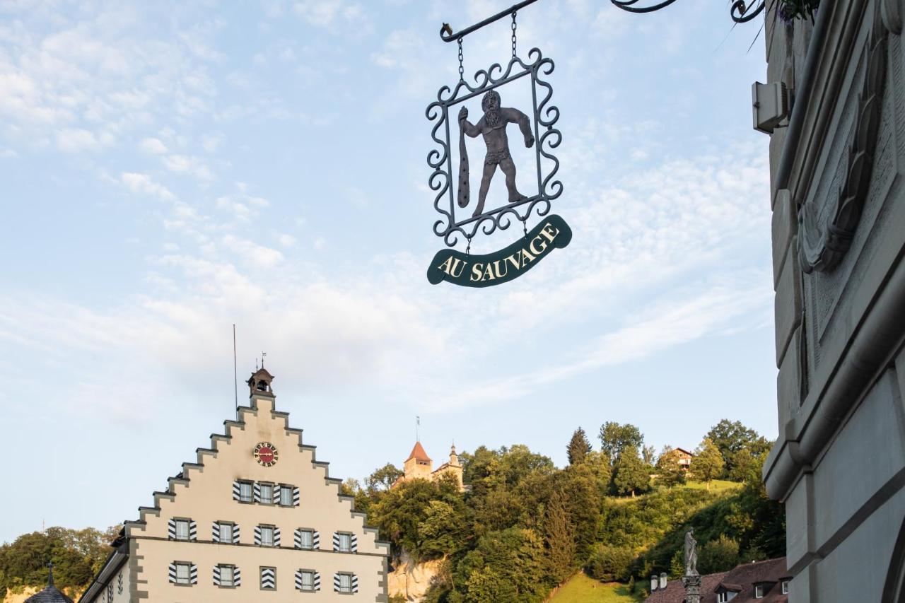 Hotel Restaurant Au Sauvage Fribourg Buitenkant foto